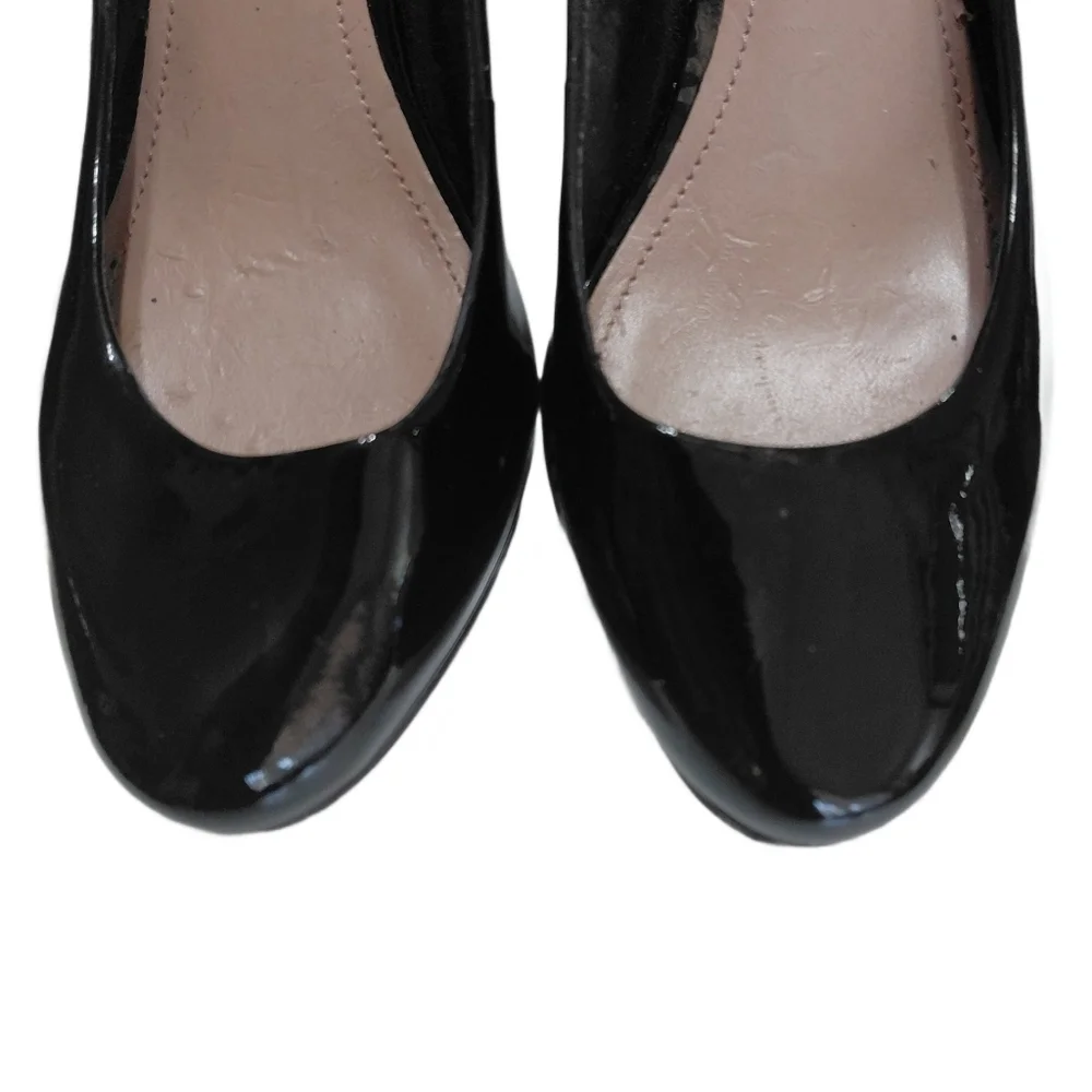Vince Camuto Black Patent Leather Platform Pumps Women's Size 9 High Heels